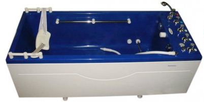 Ванна Okkervil, комплектация Комби с шлангом для подводного душ-массажа, объем 350 литров