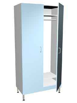 Шкаф для одежды двухсекционный НВ-800 ШО (800*460*1820)
